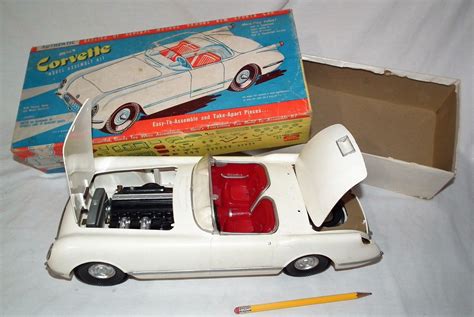 Rare Toy 1960s Vintage Large Ideal 1953 Gm Corvette Automobile Model