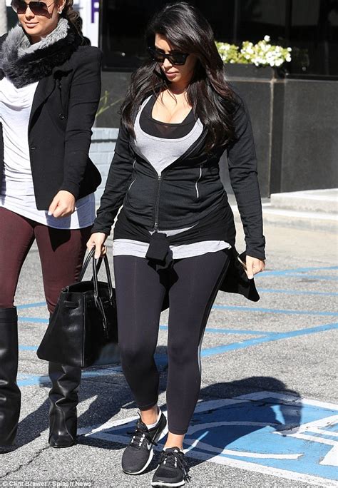Kim Kardashian Finally Opts For Maternity Wear As She Steps Out In A