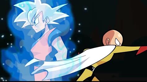 Goku Ultra Instinct Vs Saitama Vs Super Man Youtube