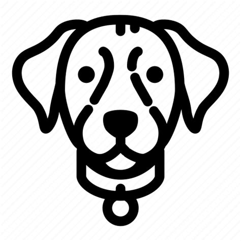 Animal Canine Dog Face Labrador Pet Puppy Icon