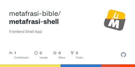 Github Metafrasi Biblemetafrasi Shell Frontend Shell App