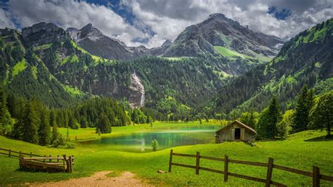 Subscribe and share with friends where can be found the best 4k wallpapers for mobile and desktop. Alps Fence Forest Lake Switzerland Waterfall 4K HD Nature ...