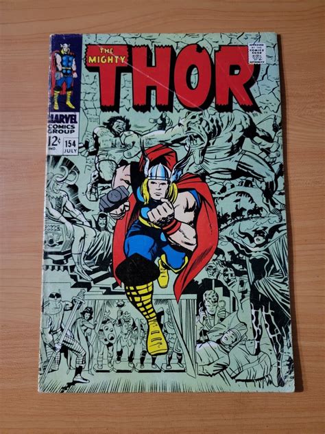 The Mighty Thor 154 ~ Fine Fn ~ 1968 Marvel Comics Comic Books