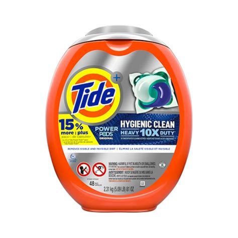 Save On Tide Power Pods Hygienic Clean Heavy Duty Detergent Pacs