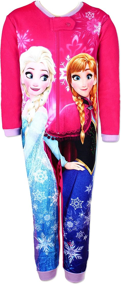 Disney Frozen Girls Onesie Sleepwear Pyjamas Size 4 5 6 8 And 10