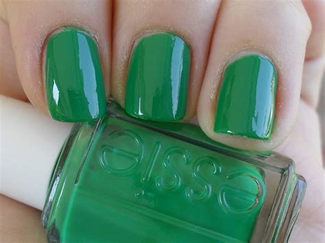 Lacquered Painted Polished Three Essie Green Nail Polishes