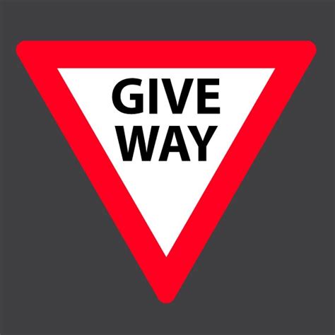 Give Way Sign Creative Preformed Markings