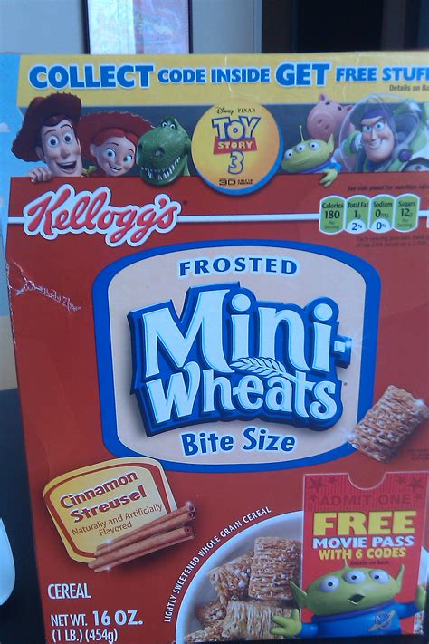 Cereal boxes not only keep the cereals safe from getting crumbled and moisture but they also help a brand in marketing. Frosted Mini-Wheat's Engaging Cereal Box! | 11th Screen
