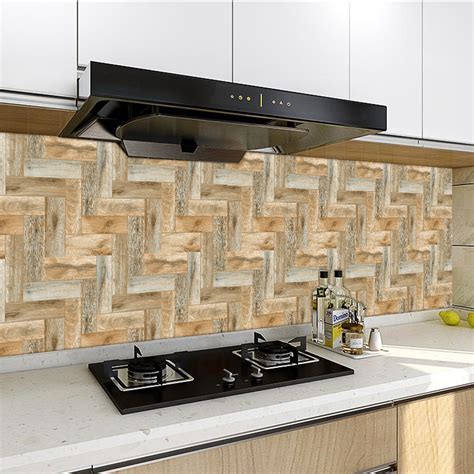 Peel And Stick Tile Self Adhesive Cobblestone Pattern Wall Kitchen
