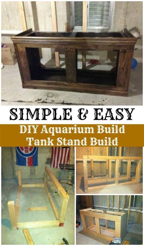 Diy Aquarium Build Tank Stand Build Easy Fish Tank Stand Ideas And
