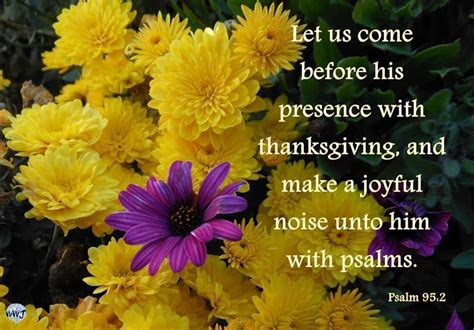 Let Us Come Before His Presence With Thanksgiving And Make A Joyful