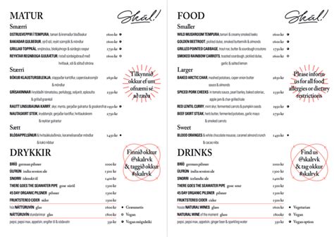 Skál Restaurant Reykjavík Review Menu And Prices Hitched To Travel