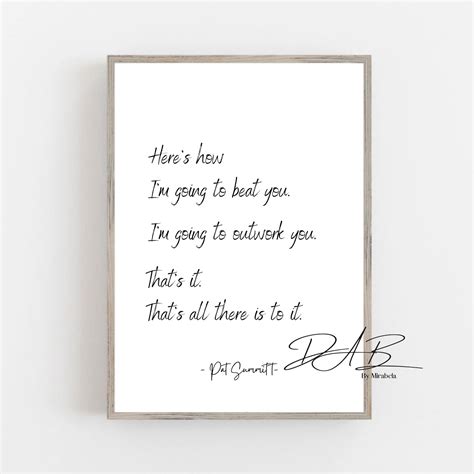 Pat Summitt Quote Thats It Poster Legendary Tennessee Etsy