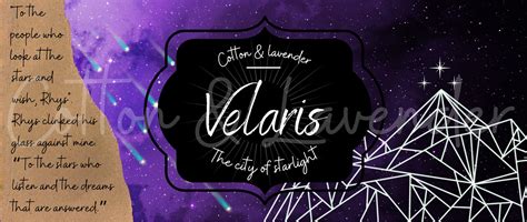 Vela Velaris Night Court A Court Of Roses And Thorns Etsy
