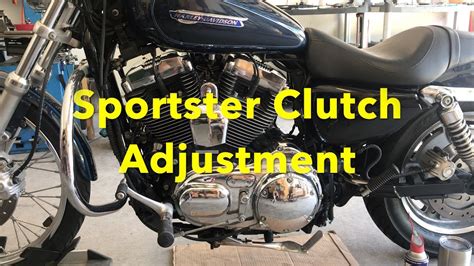 How To Harley Davidson Sportster Clutch Adjustment Youtube