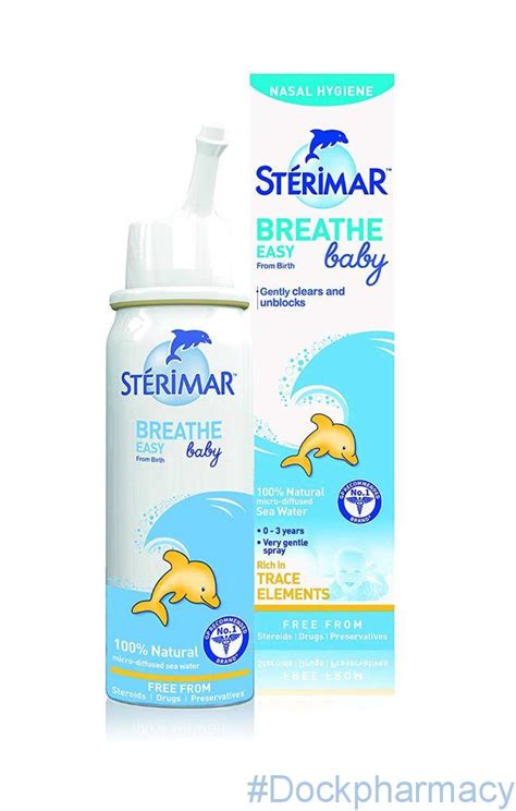 Stérimar baby is easy to use at any angle. Sterimar Baby Nasal Spray, 50ml - Dock Pharmacy