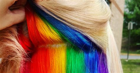 Hidden Rainbow Hair Is A Trend You Wont See Coming