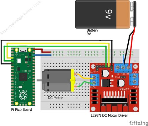 Control Dc Motor Using L298n Raspberry Pi Pico Micropython