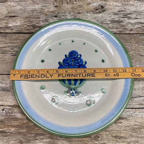 Hadley Stoneware 13 Inch Platter Ma Hadley Pottery Floral Etsy