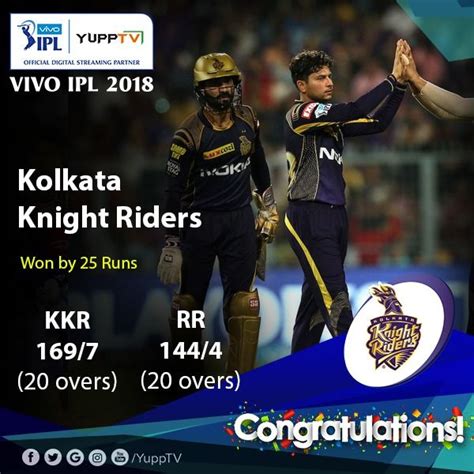Congratulations Kolkata Knight Riders Are Through To The Second