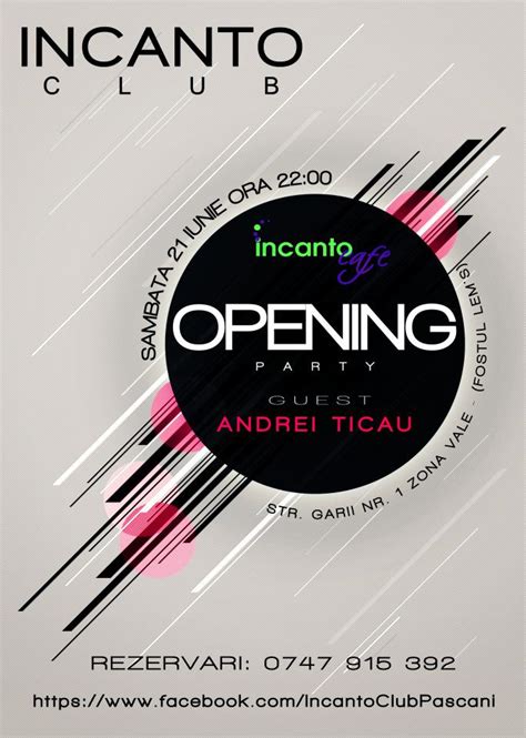 Tot în această lună o vom prăznui pe sf. OPENING PARTY @ Incanto Club Pascani // 21 Iunie