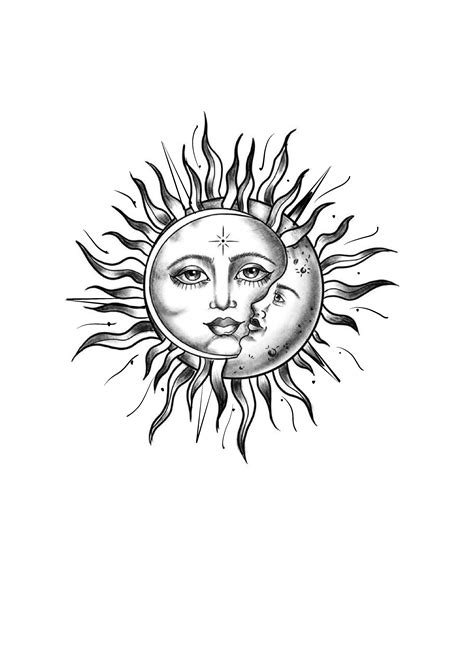 Sun and moon tattoos meaning and 47 best design ideas – Artofit