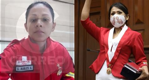 Silvana Robles Bomberos Expulsada Congresista Perú Libre