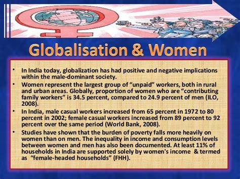 Globalisation And Its Impact On Women Workforce