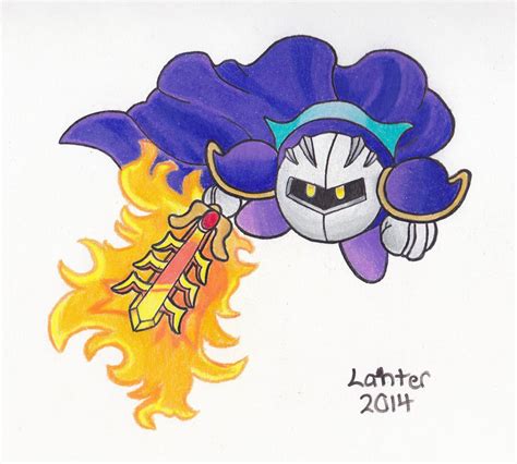 Meta Knight Flaming Sword By Isuckworse On Deviantart