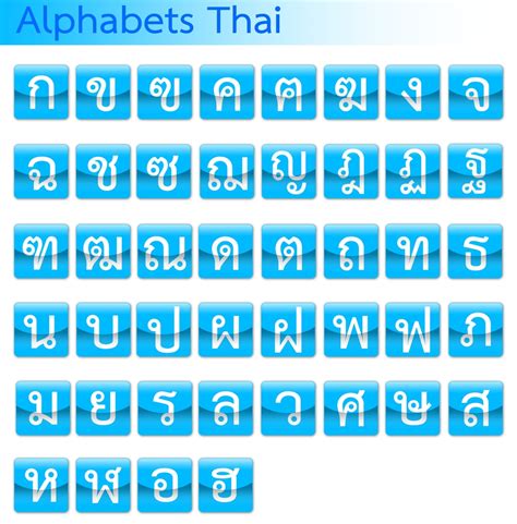 How many letters in thai alphabet. Thai Alphabet