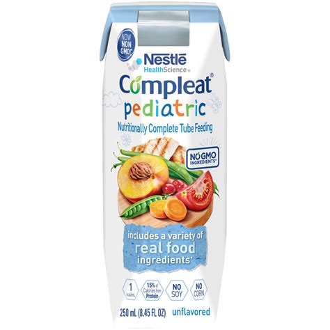 Compleat Pediatric Tube Feeding Formula 250 Ml Carton Ready To Use