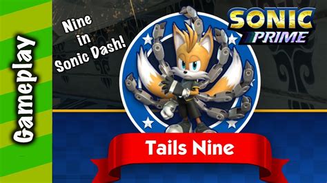 Sonic Dash Tails Nine From Sonic Prime Gameplay Youtube