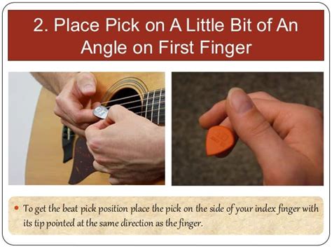 Topic Iv How To Hold A Guitar Pick Properly