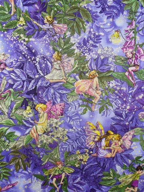 Flower Fairies Fabric Alexander Henry By Trinketsintheattic
