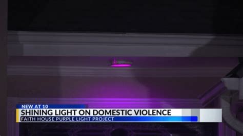 Faith House ‘purple Light Project Shining Light On Domestic Violence