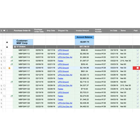 Shipment Tracking Excel Template