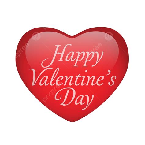 Valentine Day I Love You Heart Label Romantic Message Vector Label