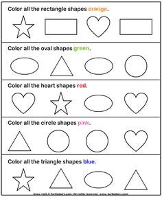 circle  picture     worksheets pre  pinterest