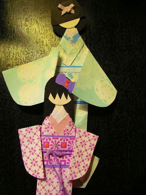 Bonequinhas Japonesas Creando En Papel Quot Book Marks Origami Japanese Doll Baby Dolls