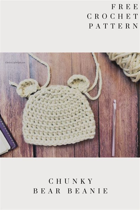 Crochet Bear Ears For Beanie Photo Tutorial Crochet Crochet Bear