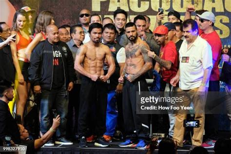 Manny Pacquiao V Lucas Matthysse Weigh In Photos And Premium High Res