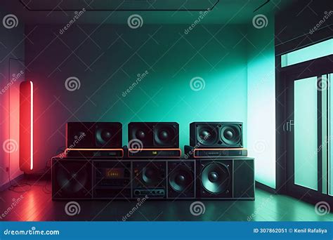 Immersive Entertainment: Surround Sound Home Theater Experience Stock