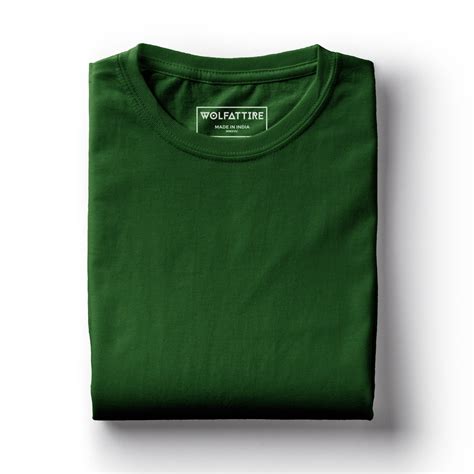 Olive Green Half Sleeve Shirt Round Neck T Shirt Wolfattire