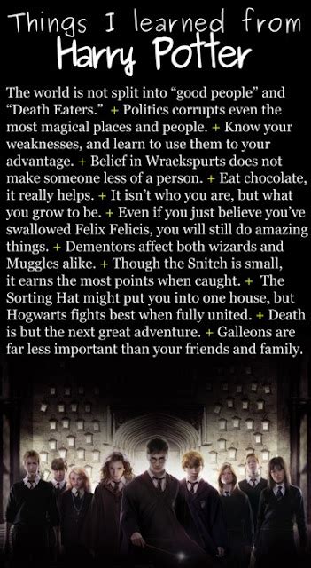 So Many Great Lessons Taught In Harry Potterno Wonder Its So Great