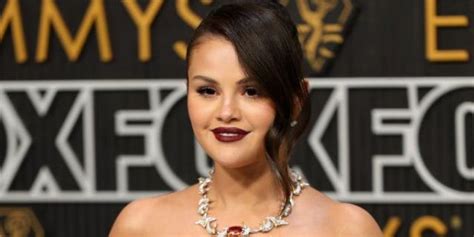 During The Event Selena Gomez Dazzled In A Sheer Low Cut Sequin Gown