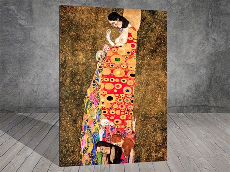 Gustav Klimt Hope II NUDE NAKED CANVAS PAINTING ART PRINT WALL EBay