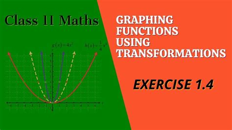 Graphing Functions Using Transformations Concept Of Exercise 14 Class
