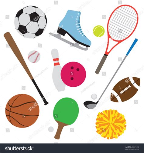 Browse this featured selection from the web for use in websites, blogs, social media and your other products. Sporting Equipment Clipart | Free download on ClipArtMag
