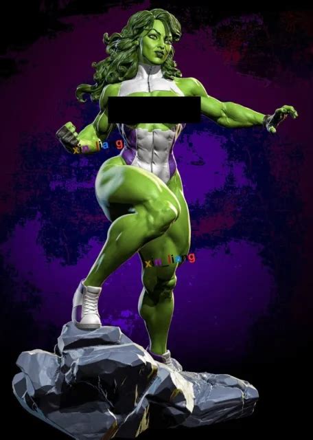 Bare She Hulk 3d Print Figure Gk Model Kit Unpainted Unassembled Gk 1 6 30cm 84 09 Picclick