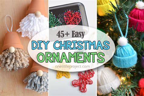 Diy Christmas Ornaments 45 Easy Homemade Ornament Ideas